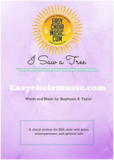 I Saw a Tree SSA choral sheet music cover